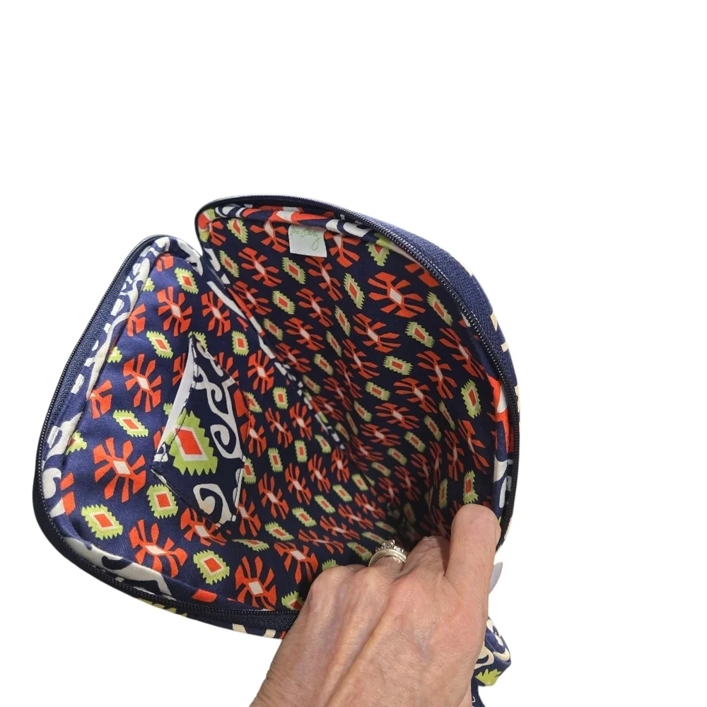 Vera Bradley Sun Valley Tablet Soft Sleeve Padded Carry Case Retired Orange Navy
